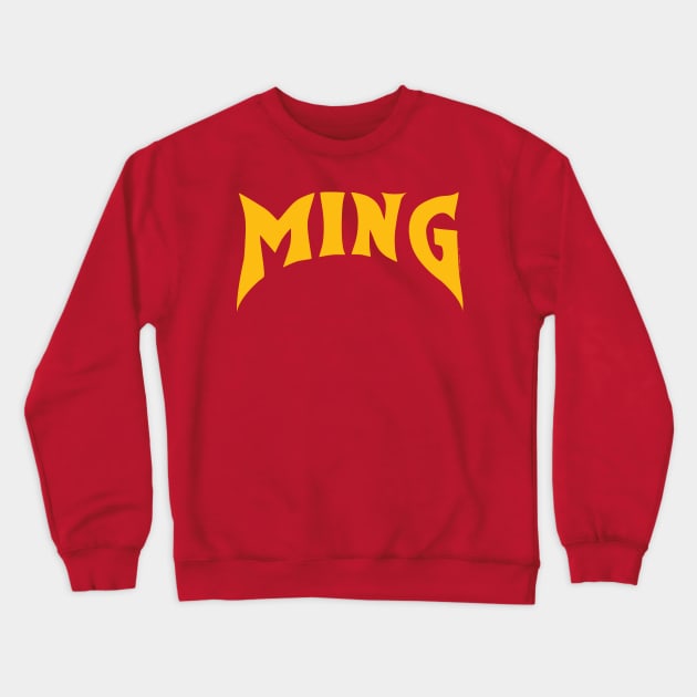 MING - FOOTBALL TEE Crewneck Sweatshirt by Illustratorator